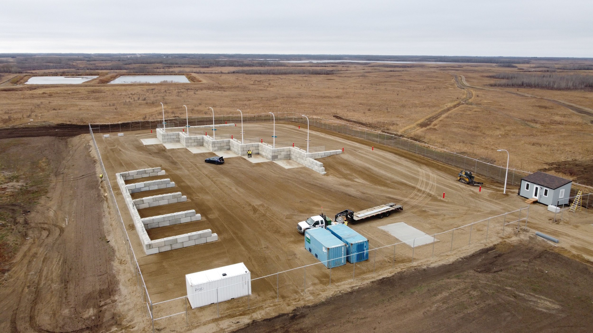 Aerial view of a Finn Construction site development project