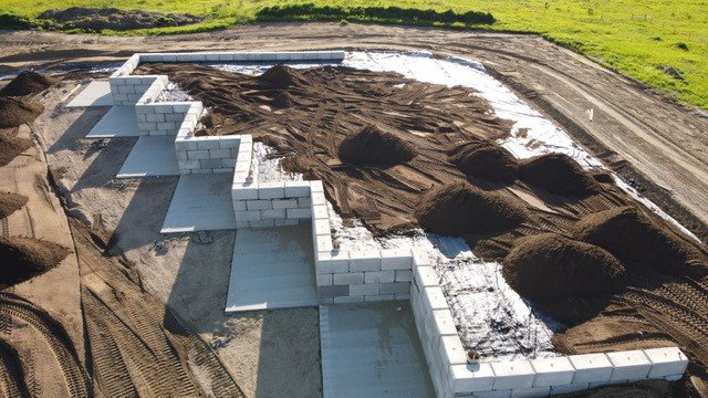 Earthworks in progress on a Finn Construction project